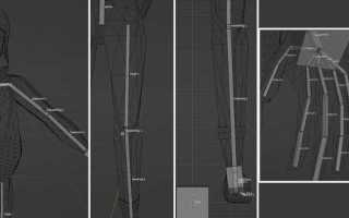 Как привязать арматуру к мешу в blender
