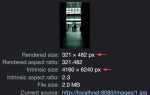 Rendered size что это