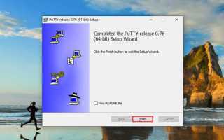 Putty как подключиться к com порту