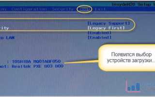 External device boot в биосе что это