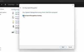Windows speech recognition что это