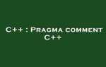Pragma endregion c что это