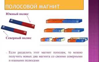 Что можно получить разрезав полосовой магнит пополам