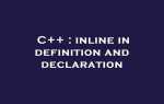 Inline c что это