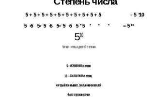 Степени показывает сколько одинаковых множителей было в произведении