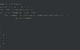 Как найти все комбинации python