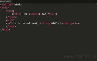 Strong html что это