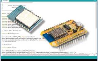 Как подключить esp8266 к arduino ide