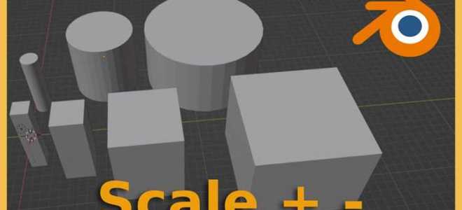 Как применить scale в blender