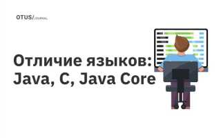 Java или c что выбрать
