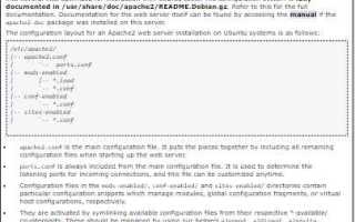 Apache2 ubuntu default page как убрать