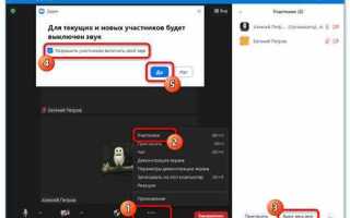 Как включить микрофон в зуме