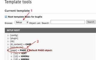 Как в typo3 редактировать страницу