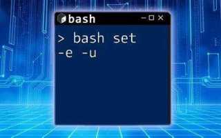 Bash set e что это