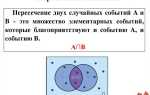 Как найти вероятность пересечения двух событий