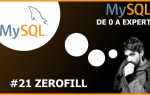 Zerofill mysql что это