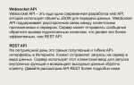 Как называются 2 основных стандарта написания api