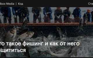 Как защититься от фишинга