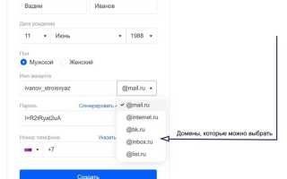 Имя пользователя в почте это что
