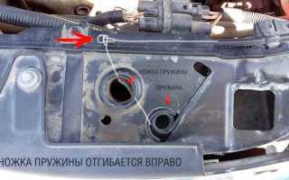 Как открыть капот на урале