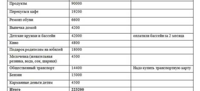 Как вести бюджет в эксель