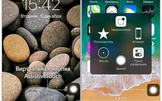Как вывести кнопку домой на экран iphone