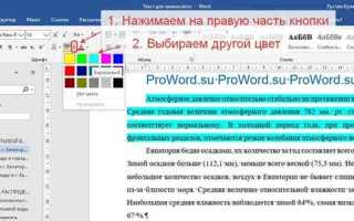 Как выделить несколько слов в ворде