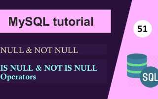 Allow nulls sql что это