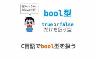 Bool c что это