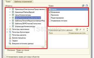 1с базовые права бсп что это