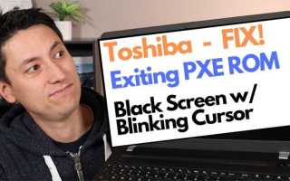 Exiting pxe rom на ноутбуке как исправить