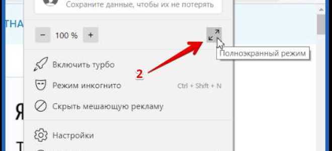 Как открыть оперу во весь экран