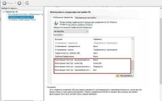 Наложение производительности nvidia как включить
