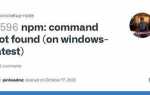Bash npm command not found что делать