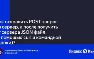 Как отправить json запрос на сервер