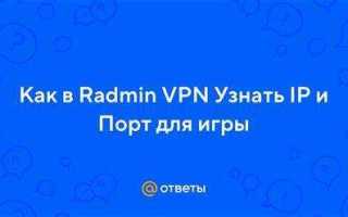 Как сменить ip в radmin vpn