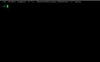 Docker как узнать ip адрес контейнера