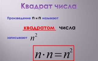 Что такое полный квадрат числа