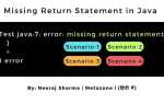 Java missing return statement что за ошибка