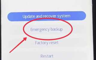 Emergency backup huawei что это