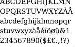 Как выглядит шрифт dejavu serif