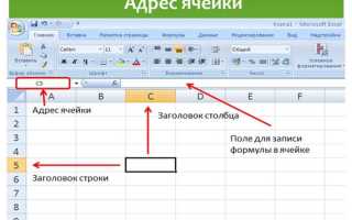 Адрес какой ячейки является абсолютным