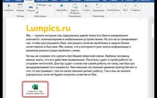 Как скопировать ссылку на документ в ворде