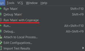 Run with coverage intellij idea что это