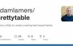 Prettytable python как работать