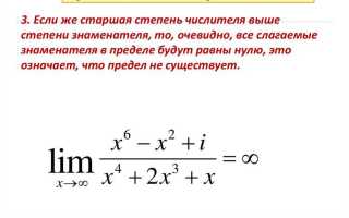 Как понять что предела не существует