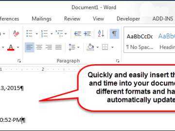 Корректировка даты создания документа Word на macOS
