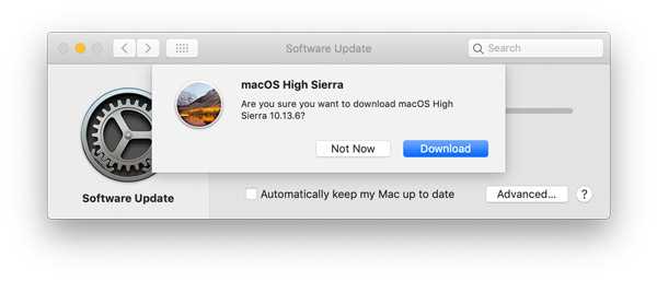 Как обновить high sierra до mojave