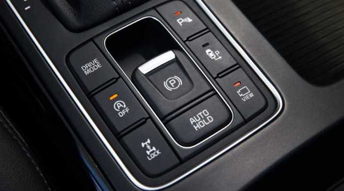 Индикация и сигналы на панели при активном Auto Hold