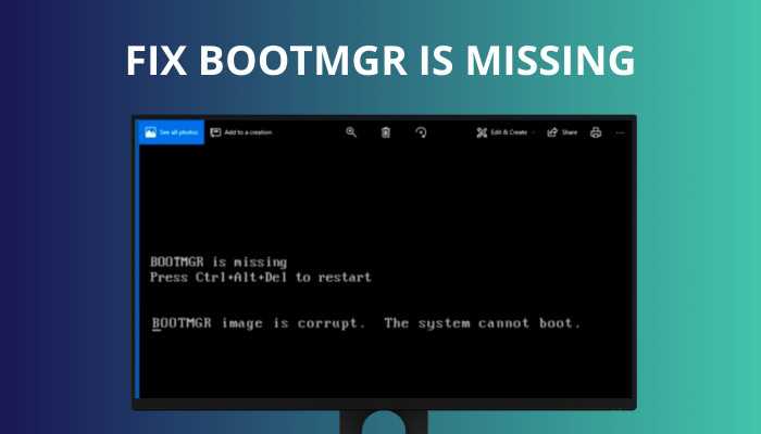 Причины появления сообщения Bootmgr is missing на разных версиях Windows